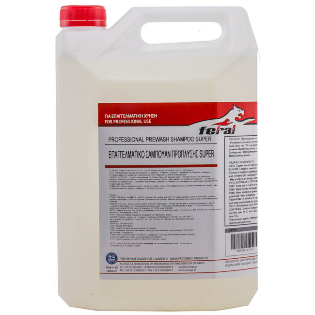Prewash Car Shampoo Super 4 lt Feral Car Care & Fresheners