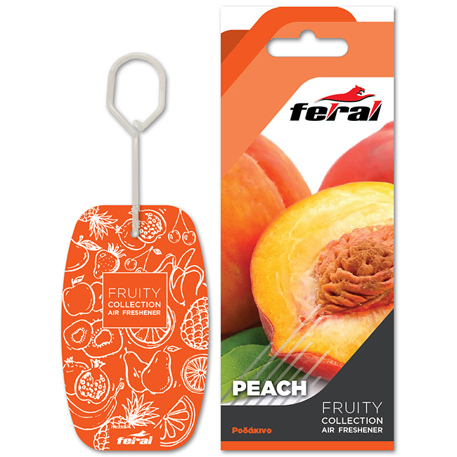 Αρωματικό Αυτοκινήτου Κρεμαστό Feral Fruity Collection Peach