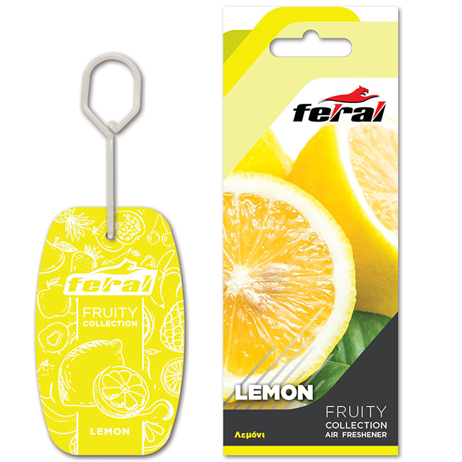 Αρωματικό Αυτοκινήτου Κρεμαστό Feral Fruity Collection Lemon