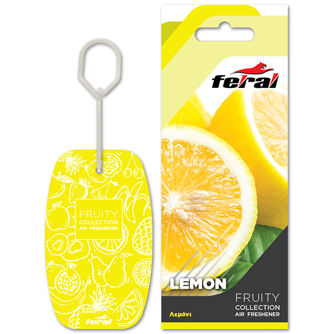 Αρωματικό Αυτοκινήτου Κρεμαστό Feral Fruity Collection Lemon