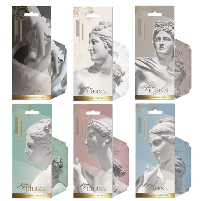 Set Air Freshener Hanging Feral Myths Collection 6 Pieces