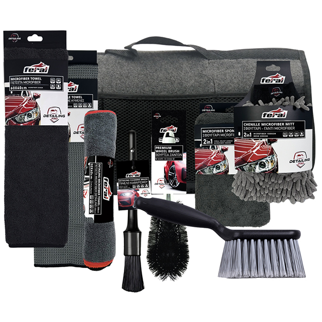 Feral Detailing Pro Car Cleaning Set 9 Pieces