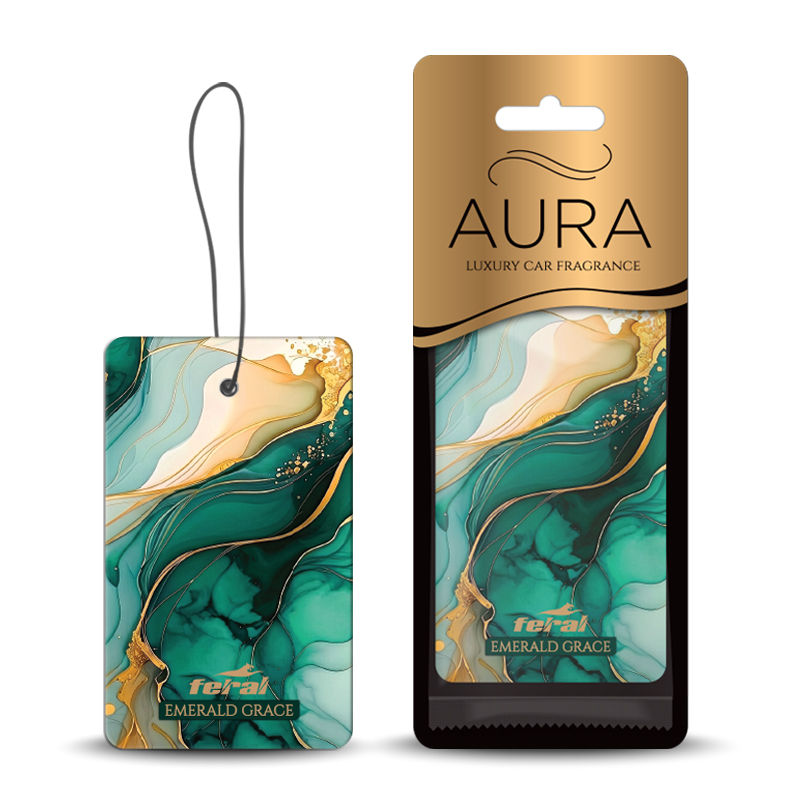 Air Freshener Hanging Feral “Aura Collection” Emerald Grace