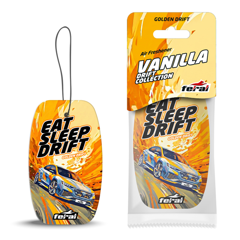 Air Freshener Hanging Feral “Drift Collection” Golden Drift
