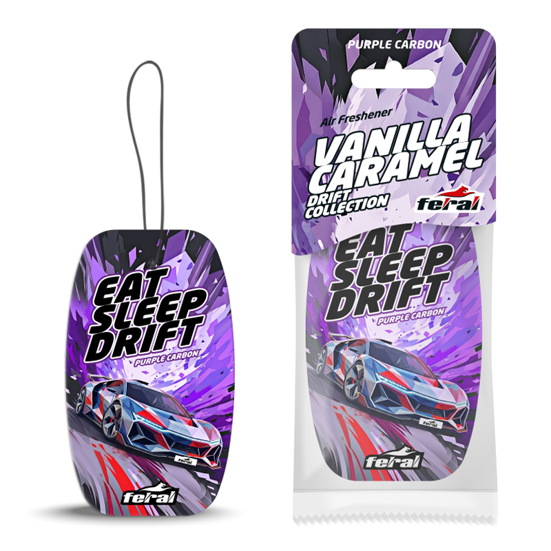 Air Freshener Hanging Feral “Drift Collection” Purple Carbon