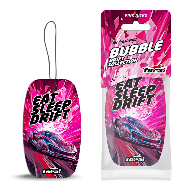 Air Freshener Hanging Feral “Drift Collection” Pink Nitro